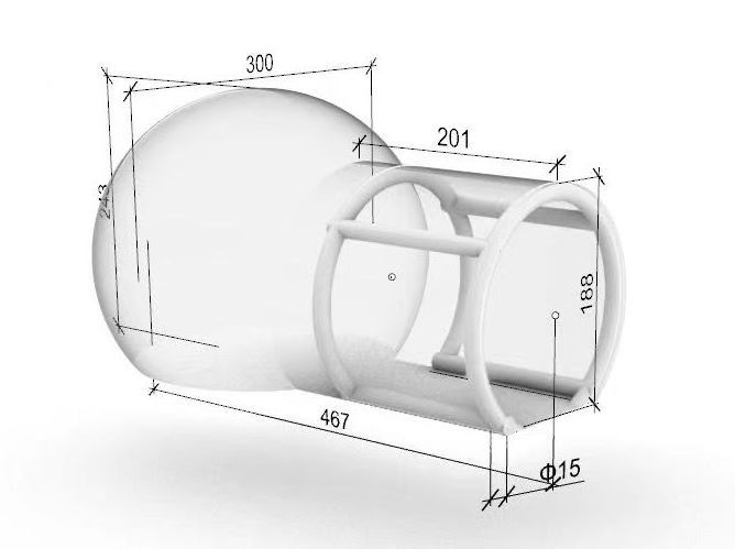 Transparent Igloo Dome Tent PVC Globe Clear Inflatable Bubble Tent House for Outdoor Camping Wedding Party