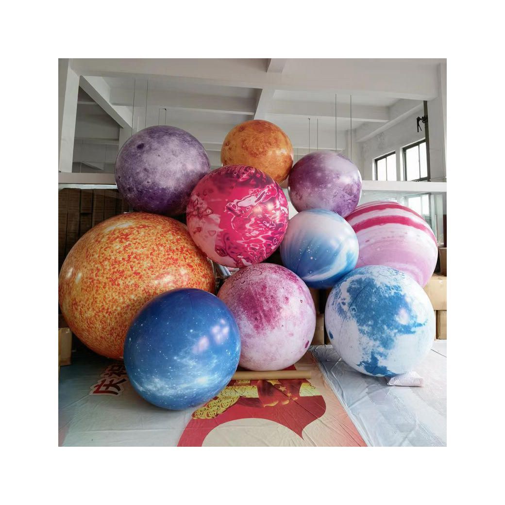 Inflatable Moon customization PVC/Oxford cloth Led Moon Planet Balloon  inflatable planets