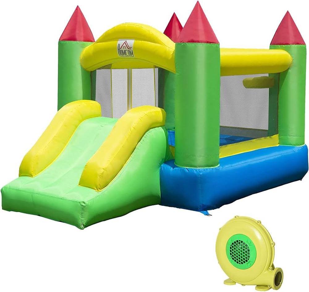 Hote sale white  Inflatable trampoline castle theme kids bounce house