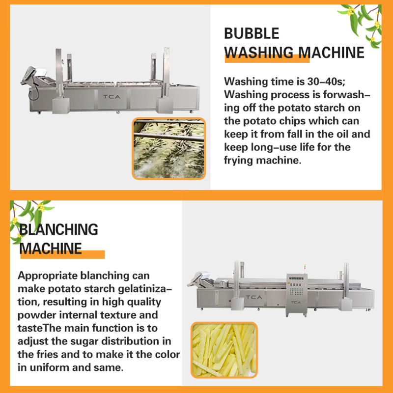 frozen french fries machine kfc chicken frying french fries cutting machine bugle chips fried machine