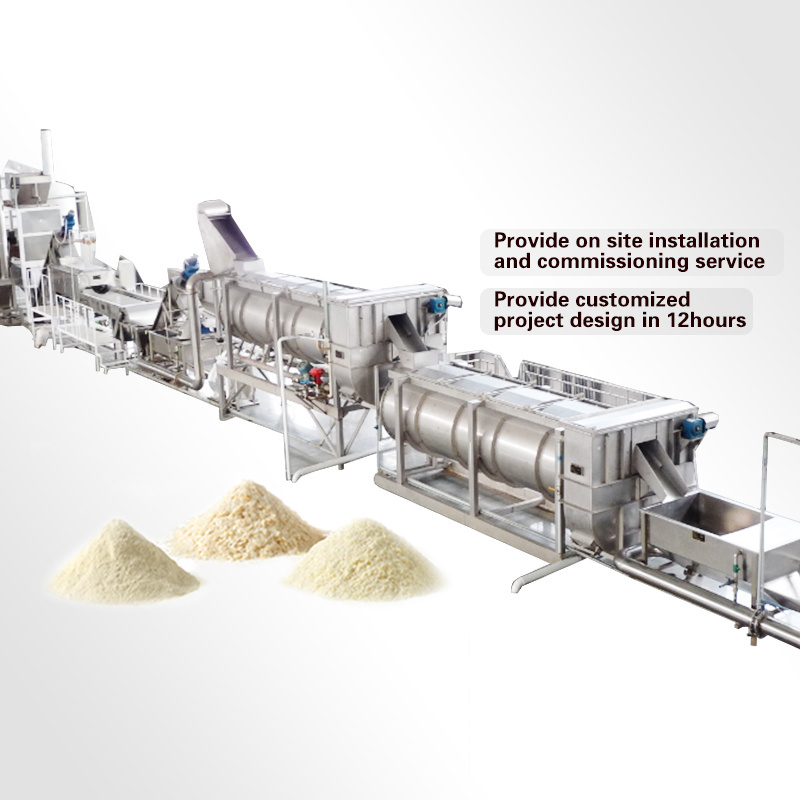 AICNPACK automatic cassava mashed mashed potato flakes powder production line making machine