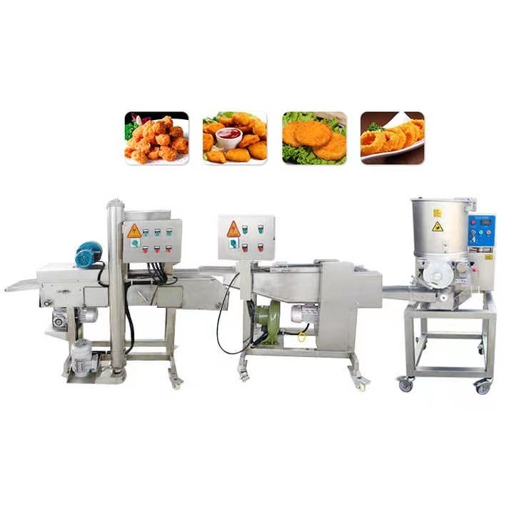 automatic chicken nuggets making forming making machine price production line