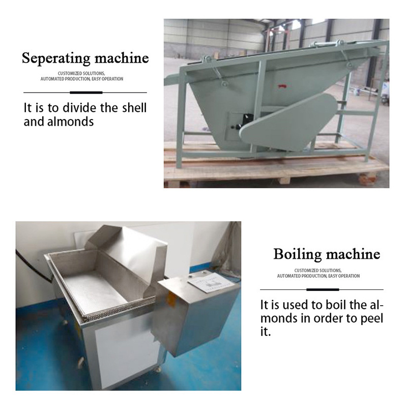 Full automatic caramelized pine nut cashew nuts roasting shelling breaking crushing making processing machines line