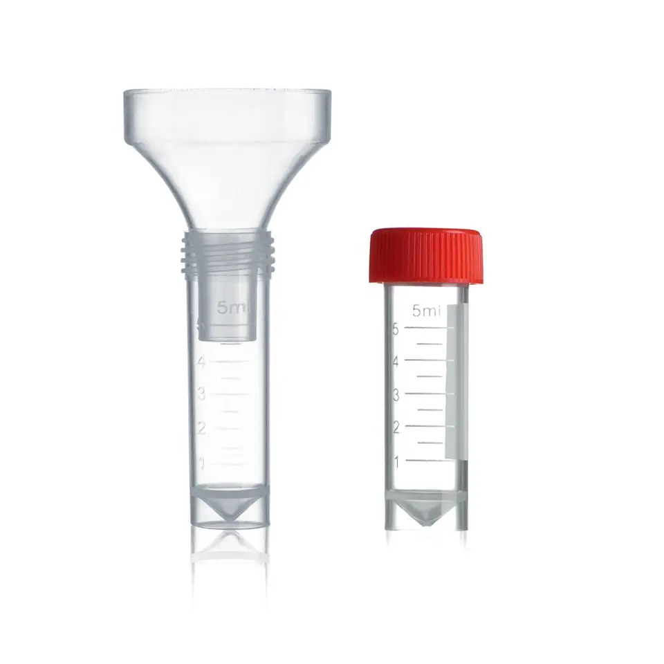 Disposable Sampling Funnel Tube Collector Saliva Collection Rna Dna Test Kit