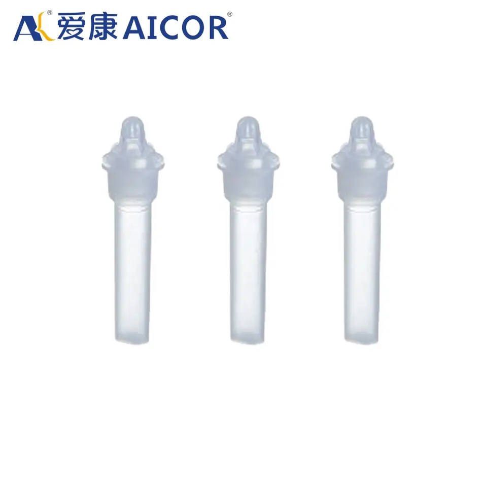 Medical equipment disposable DNA sample collector saliva collection kit with funnel tube vtm transport tube testing