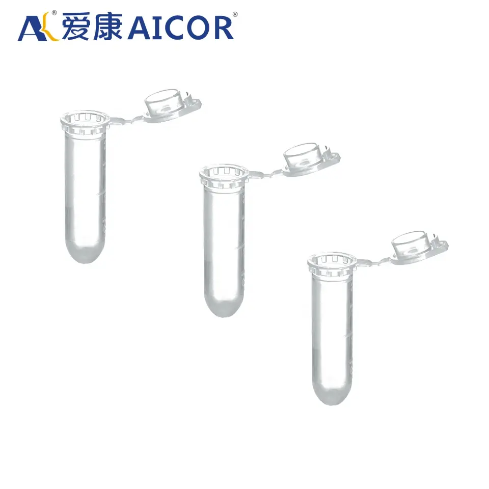 Centrifuge tube manufacturer low-retention 1.5ml micro screw cap microcentrifuge tubes with Safe-Lock