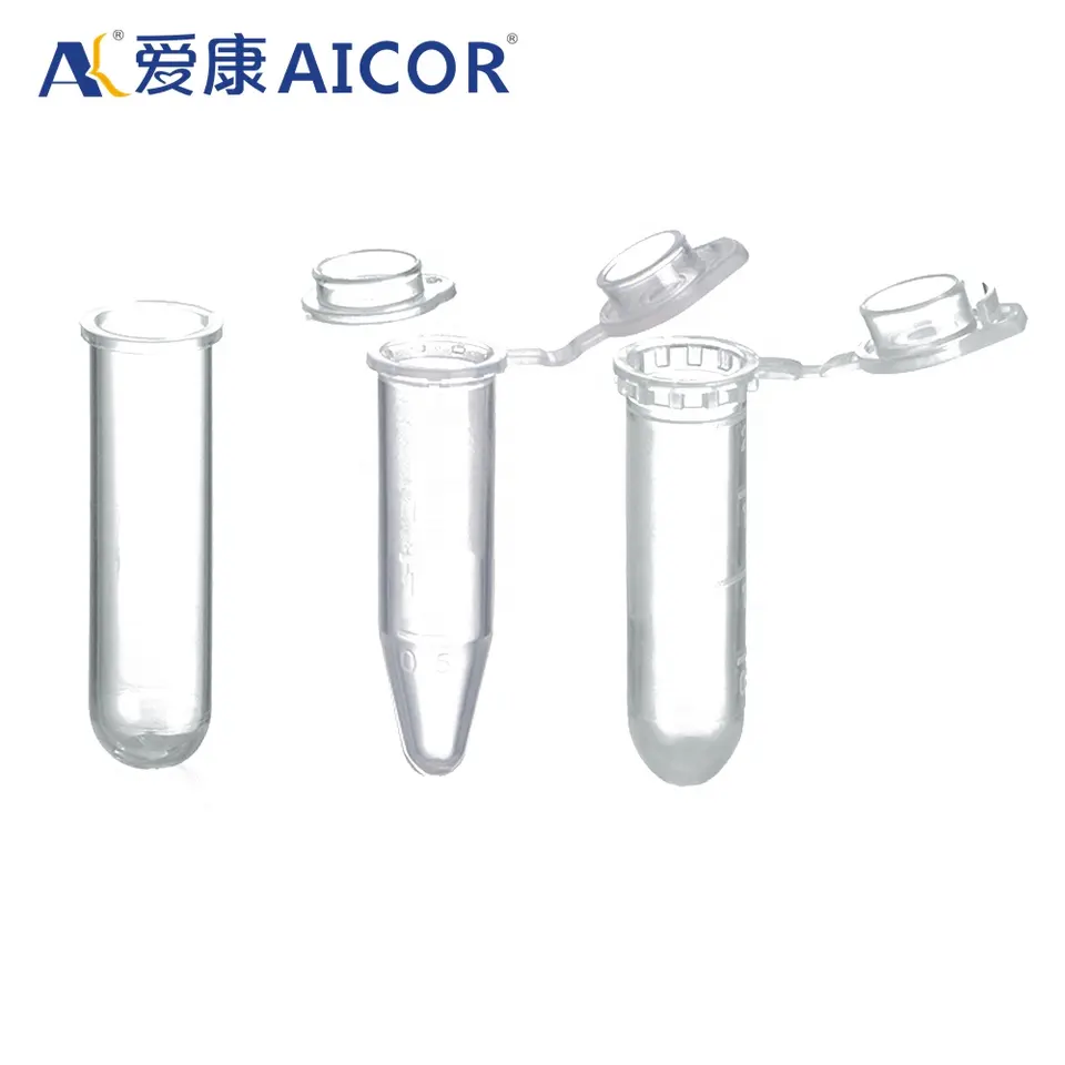 Centrifuge tube manufacturer low-retention 1.5ml micro screw cap microcentrifuge tubes with Safe-Lock