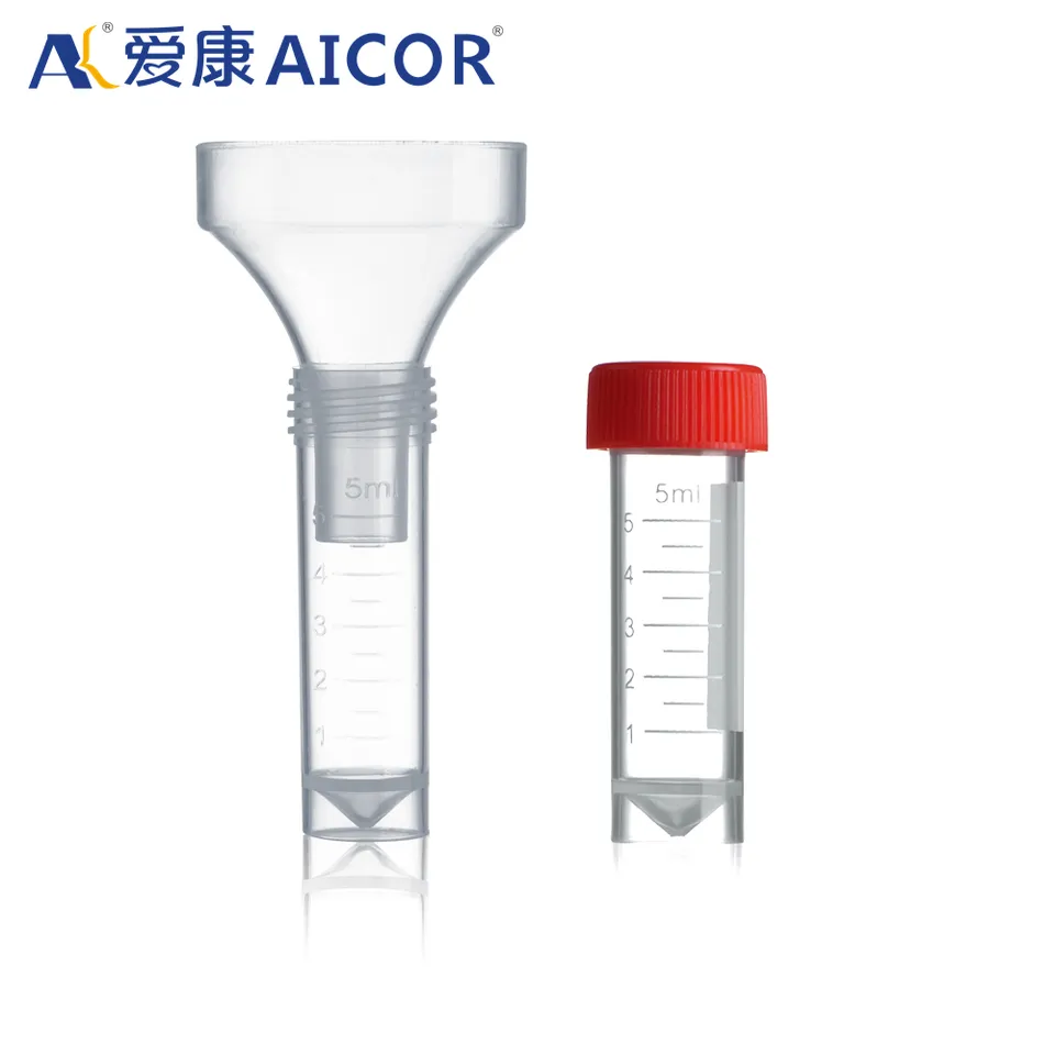 Disposable Sampling Funnel Tube Collector Saliva Collection Rna Dna Test Kit