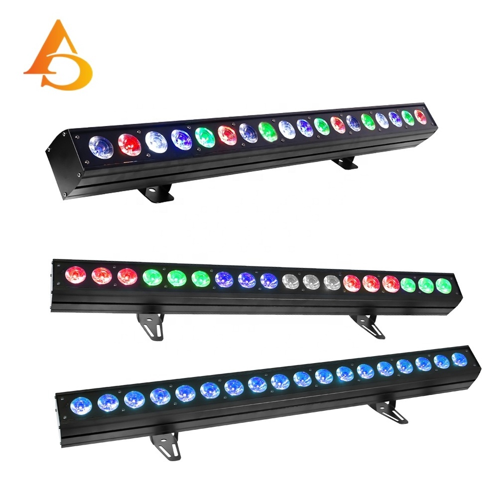 Hot Selling DMX Led Linear Project Light Color Changing Wash Bar 18pcs 18w  Led Wall Washer Lighting