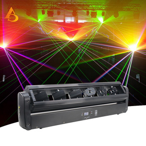 Hot sell 6 laser moving head light rgb for led disco 3000mW laser stage effect lighting