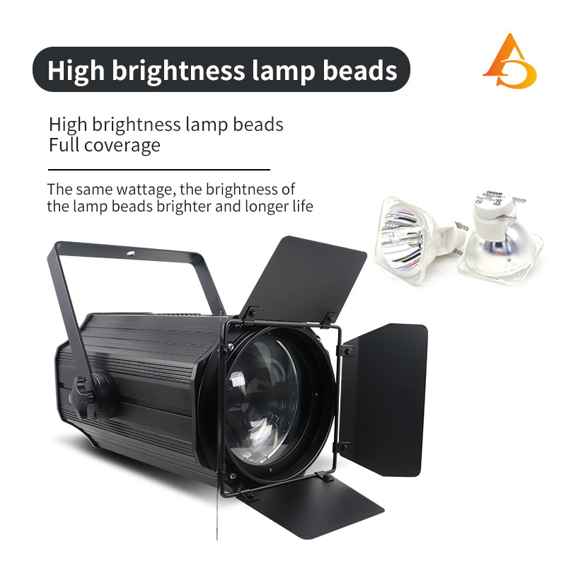 Stage light equipment led theatre light fresnel 300W RGBW 4in1 led fresnel light