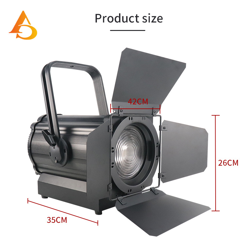 Stage light equipment led theatre light fresnel 300W RGBW 4in1 led fresnel light