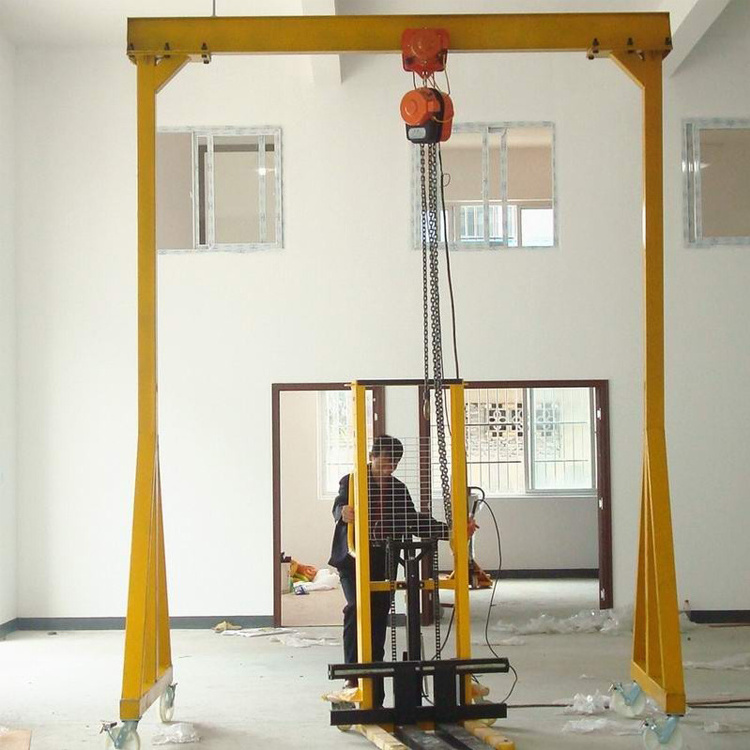 A-frame 5 ton mobile single beam gantry crane