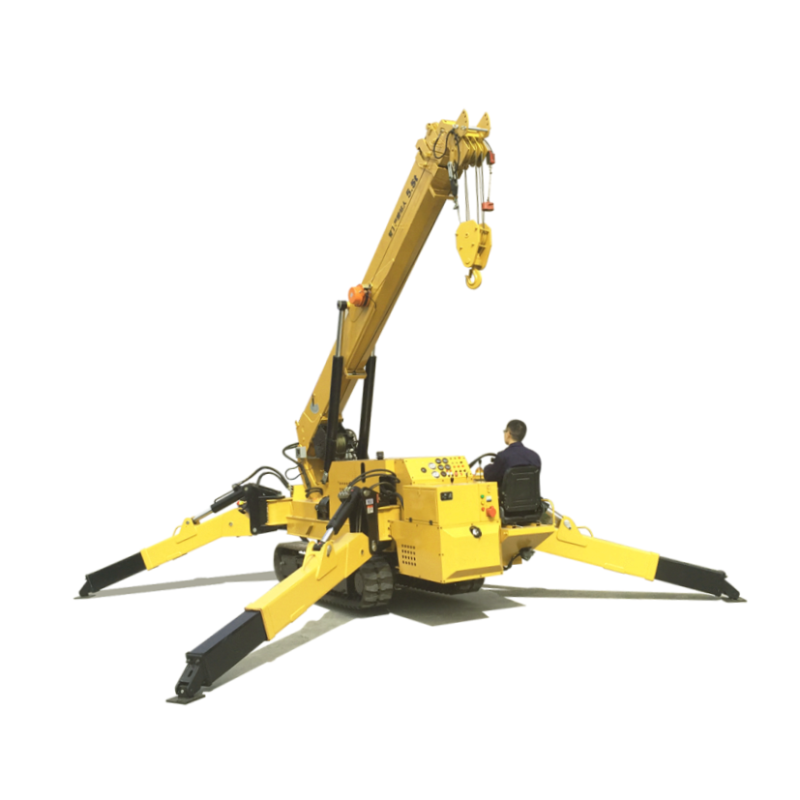 Folding Construction Crane 3 ton mini crawler spider crane for sale