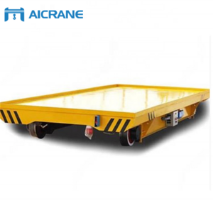 Workshop transport battery operated motorized four wheel electric railroad transfer cart