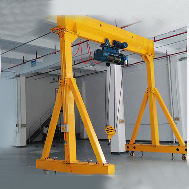 A-frame 5 ton mobile single beam gantry crane