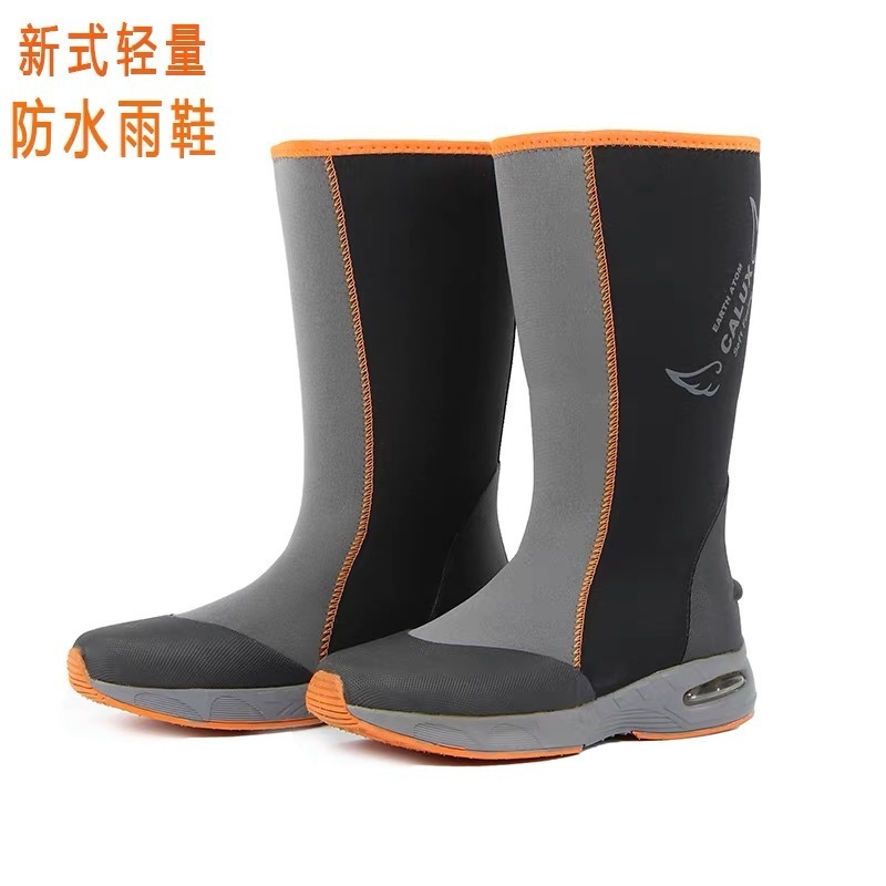 OEM MANUFACTURER WATERPROOF OUTDOOR INSULATED ADULT NEOPRENE EVA BOOTS  SCRUB WORKING SAFETY  RUBBER  WELLIES RAIN BOOTS