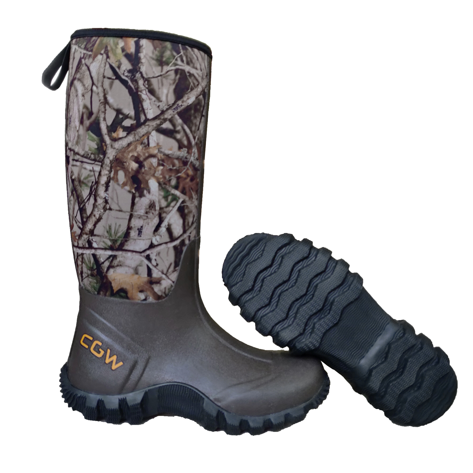 OEM MANUFACTURER RUBBER WATERPROOF NEOPRENE HUNTING LONG RAIN BOOTS FOR MEN