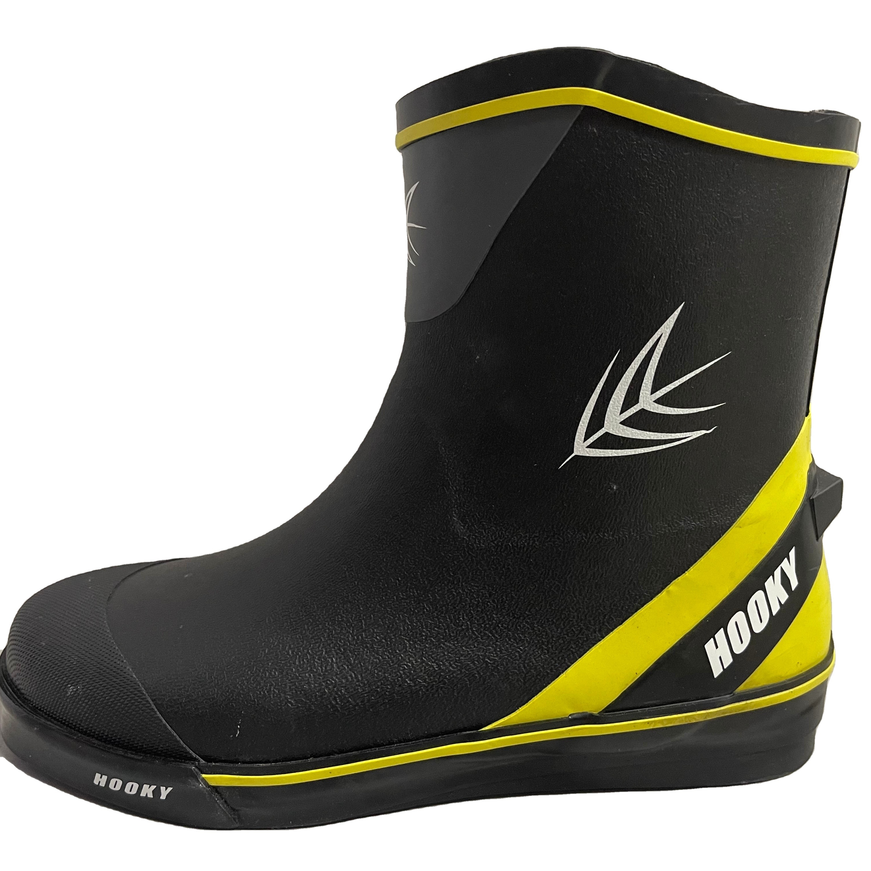 OEM MANUFACTURER WATERPROOF  MEN RUBBER MEN WELLIES FISHING DECK BOOTS RUBBER NEOPRENE SPORT RAIN BOOTS