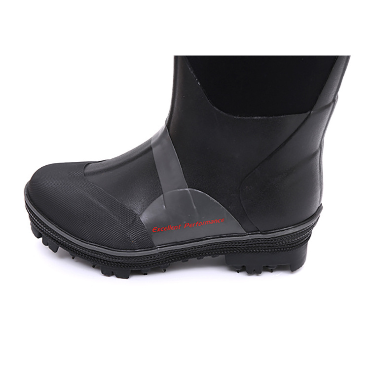 best quality eva fishing boots latex rubber Japanese felt non slip S5 fishing rock  rain boots with spike outsole