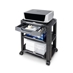 Rolling Utility Cart Organizer Printer Stand With Drawer AIDATA