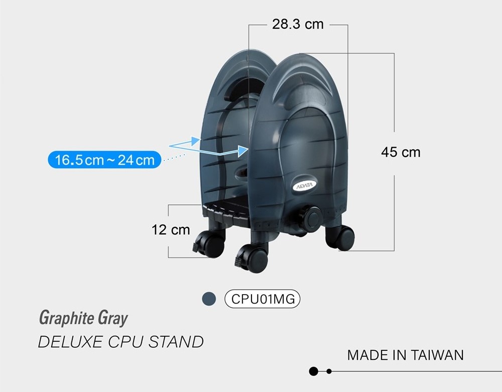 Rolling Mobile Cpu Holder Computer Tower Stand AIDATA