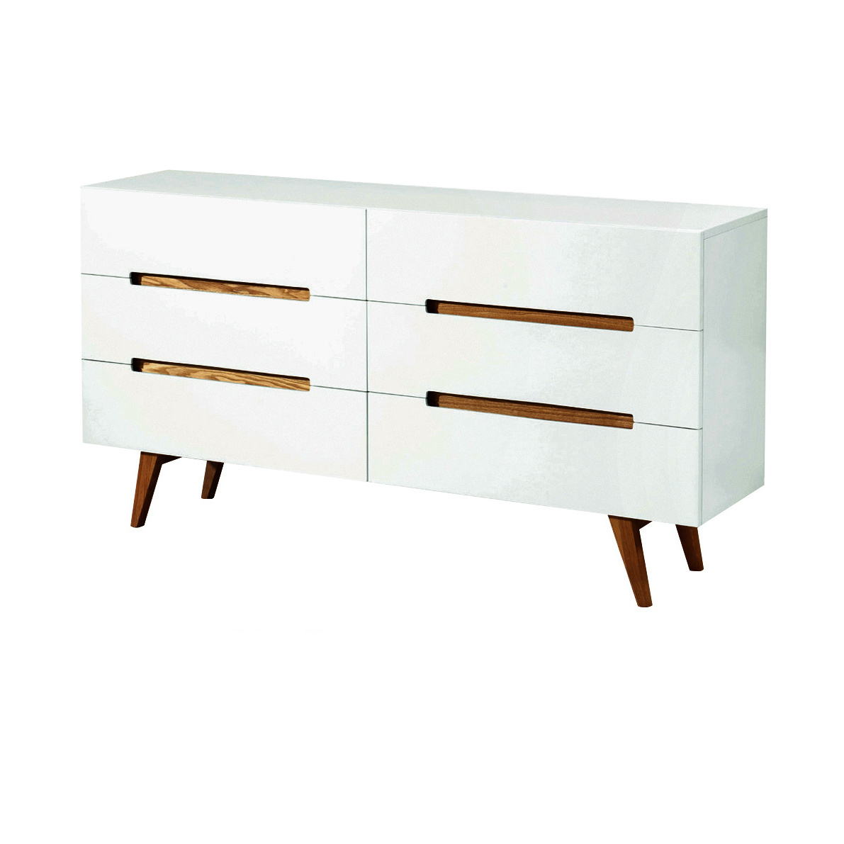 Nordic Scandinavian Wood Chest Of Drawers Storage Cabinet Clothes Cupboard Design Wooden 6 Drawers Storage Cabinet