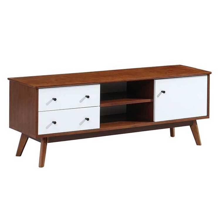 Wooden TV Stand Oak TV Cabinet Wall Units Modern TV Unit With Storage For Living Room