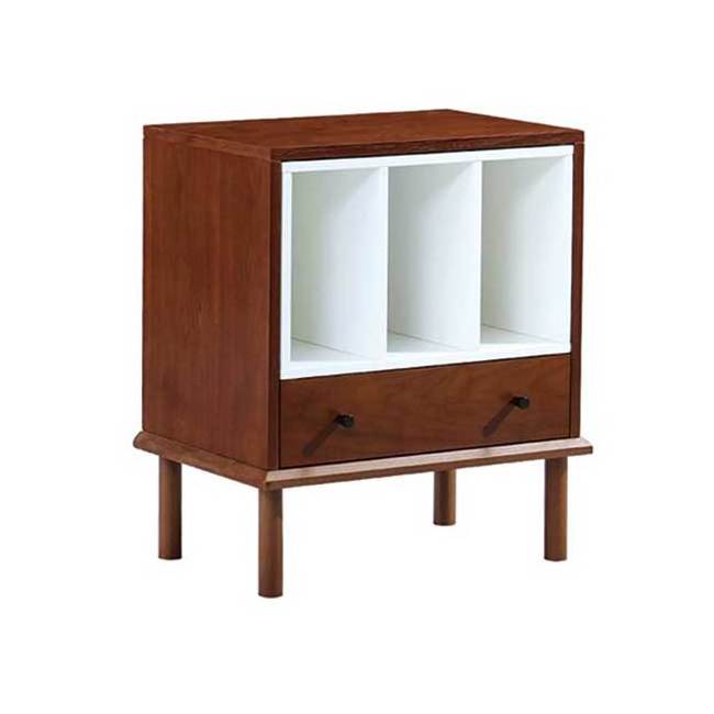 New Design Modern Antique Design Bookcase Book Storage Cabinet With Open Display Shelf and 1 Drawer For Living Room