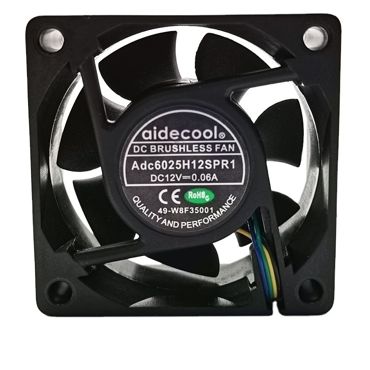 Aidecoolr 60*60*25mm 3000/rpm brushless axial 12 v dc cooling fan  Mini chassis dedicated fan