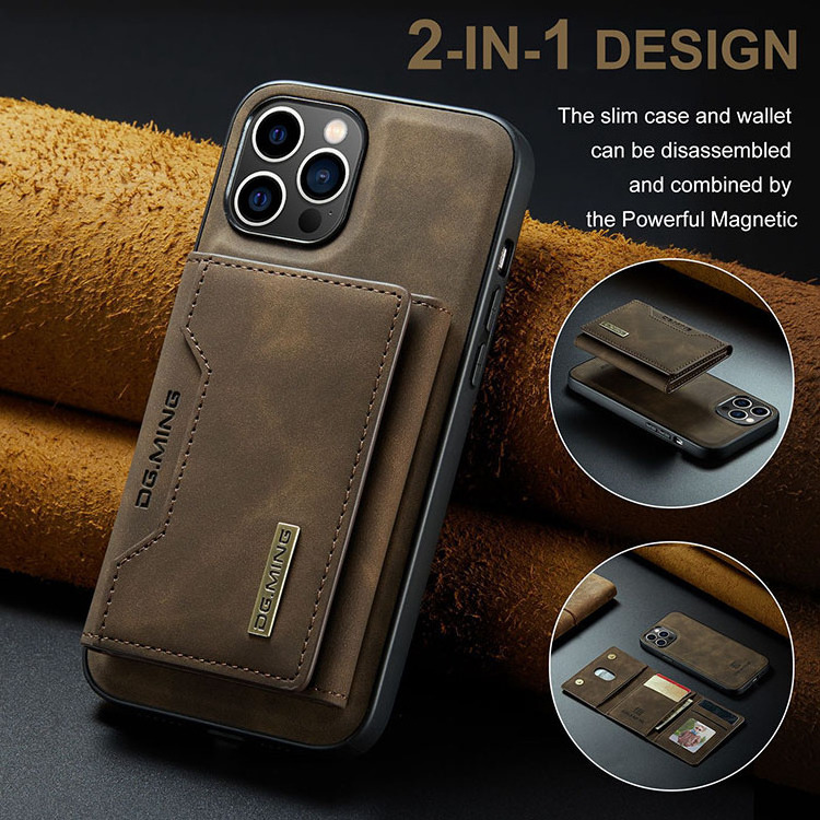 Magnetic Detachable Leather Wallet Case Cover For iPhone 15 Luxury Card Pocket Case For iPhone 15 Pro 15 Pro Max 15 Plus Cases