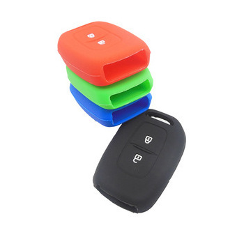 Silicone Car Key Cover Case Holder for Renault Dacia Dokker Duster Logan Laguna Scenic Master Megane 2 Button Remote Key Cover