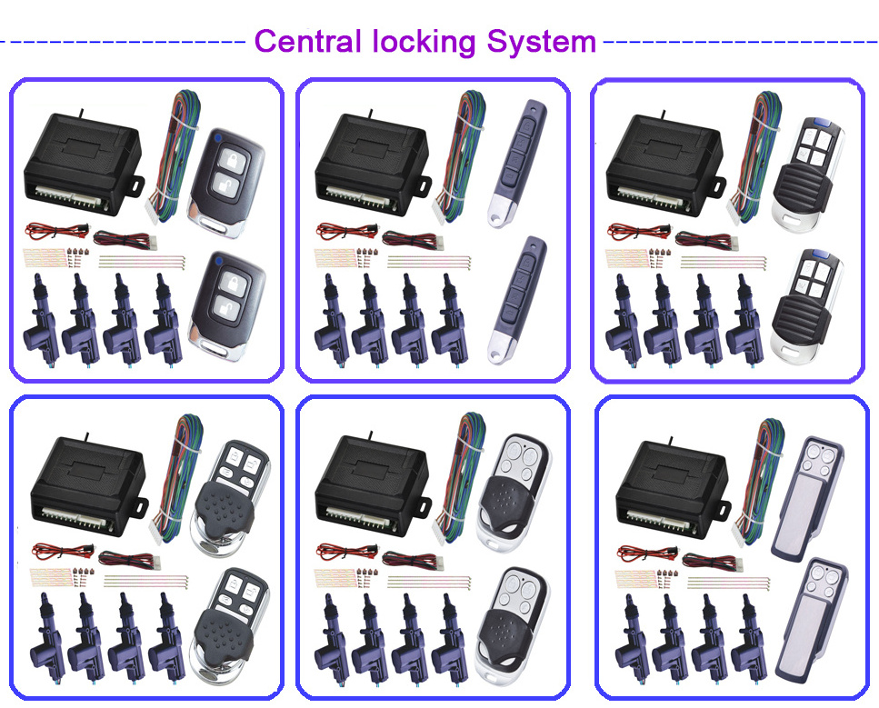 Car Accessories High Quality Auto Remote Central Power Door Lock Unlock Remote Kit Keyless Entry 4 Doors T202