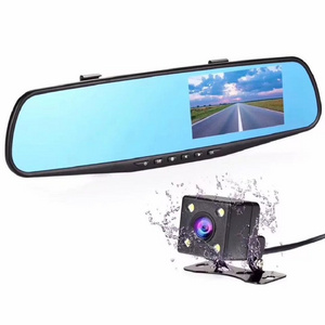 Dual Camera Car DVR Blackbox,Aidelion G600 4.3 inch LT2247 170 Degree 1080P Dash Cam GPS G-sensor Parking Monitor Vehicles CCTV