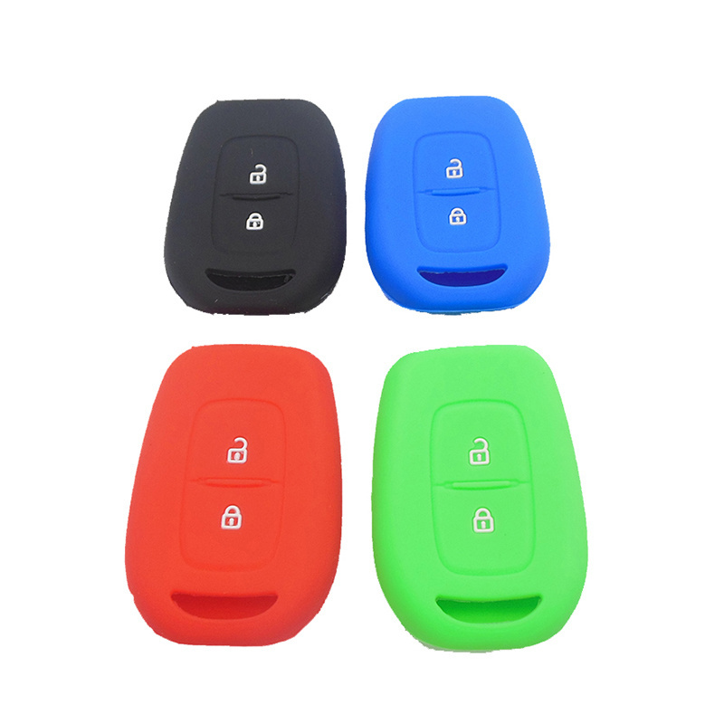 Silicone Car Key Cover Case Holder for Renault Dacia Dokker Duster Logan Laguna Scenic Master Megane 2 Button Remote Key Cover