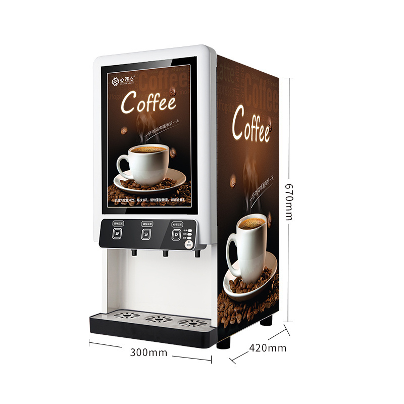 Good sale commercial coffee maker machine 3 type beverage espresso coffee machine maker