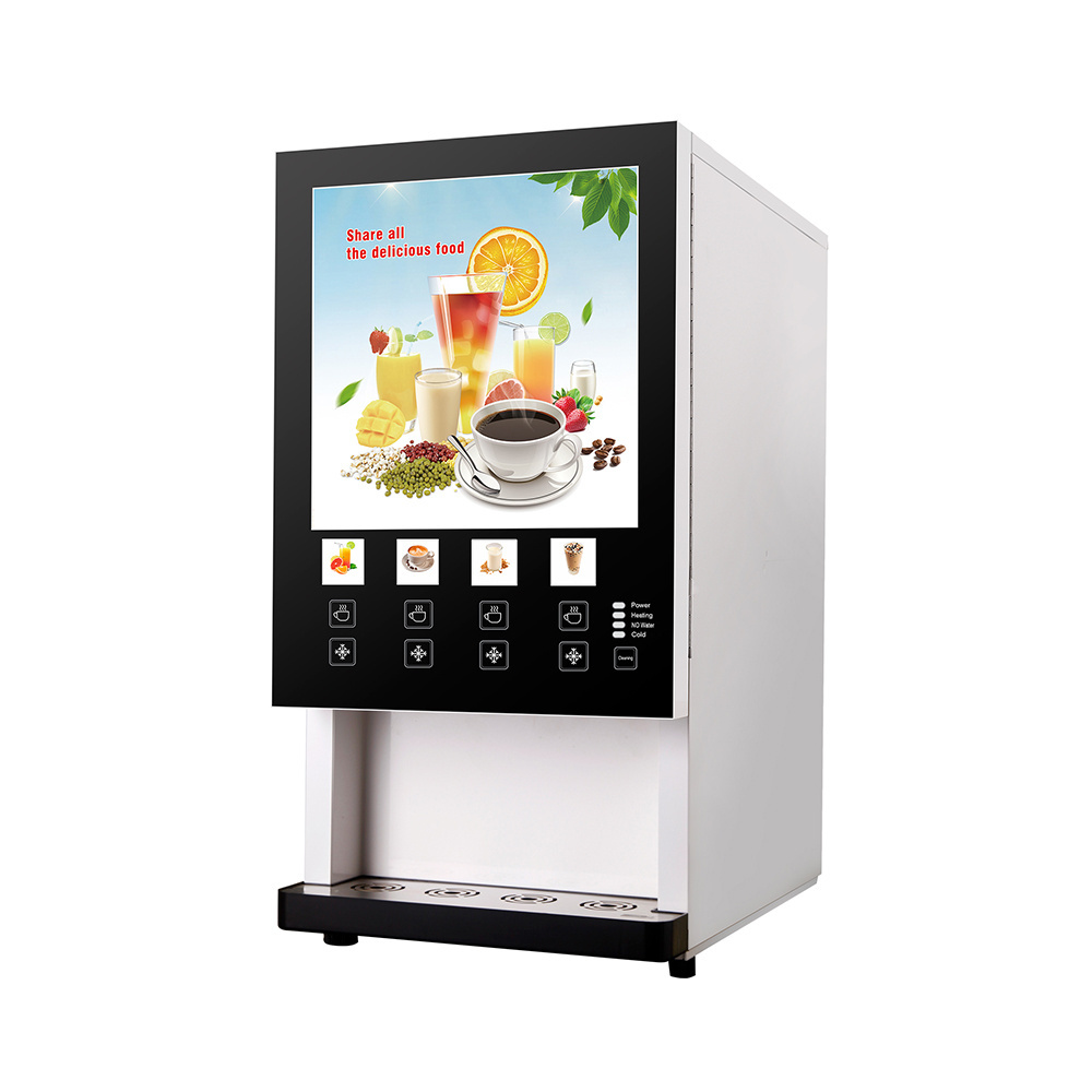 Top sale hotel use coffee vending machine white color multifunctional coffee and tea vending machine