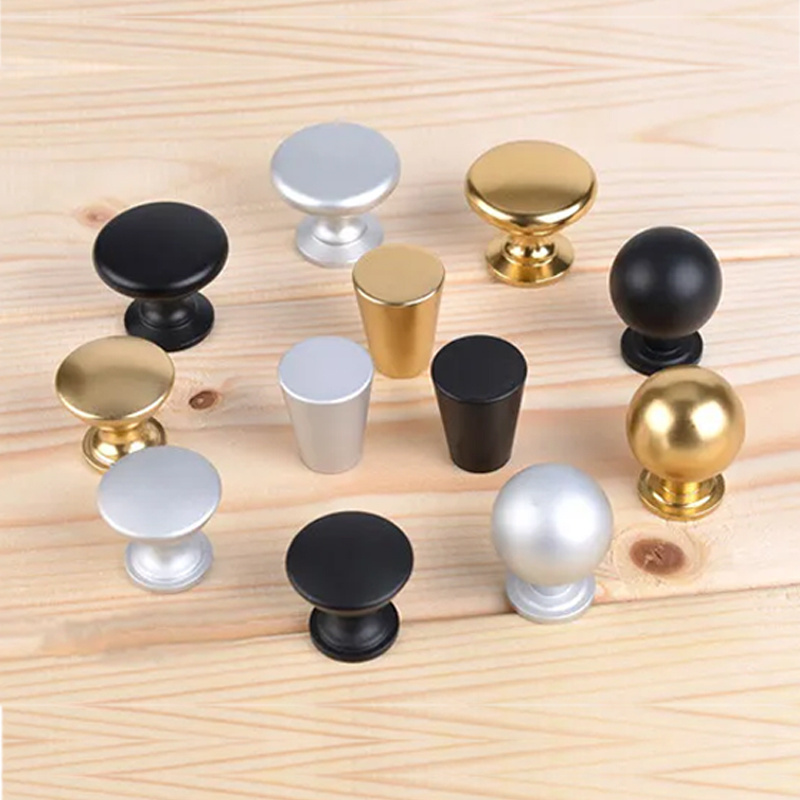 ADB Modern Furniture Single Hole Handle Cabinet Door Closet Drawers Dresser Pull Handle Drawer Round  Gold Black Handle