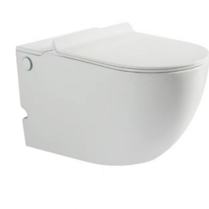 Tankless Pulse Flushing Wall Hung Toilet Ceramic Water Closet Round Shape Seat Cover No Tank New Toilets