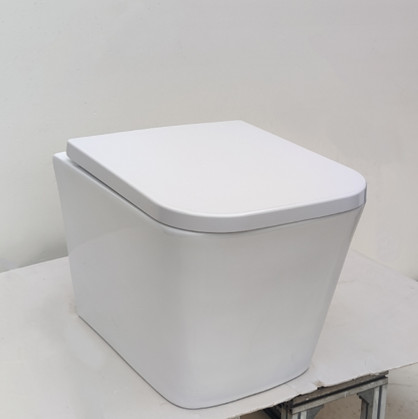 Wholesale Wall Hung Toilet Square Tornado Toilet Bowl Gravity Flush Bathroom Ceramic Sanitary Ware