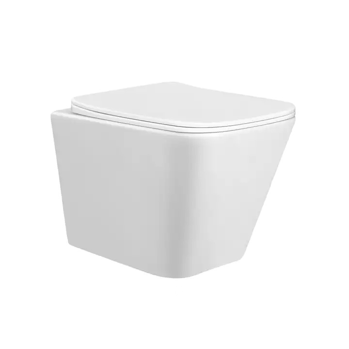 AIDI European Best selling ADG-3103 Bathroom Rimless Square Wall Hung Toilet