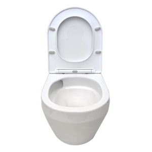 Wholesale Tornado Toilet WC Gravity Flush Sanitary Ware Wall Hung Toilet Bowl Ceramic Round Inodoro