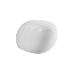 AIDI Best Selling Modern Ceramic Bathroom Rimless Egg Shape Round Bowl Wall Hung Toilet