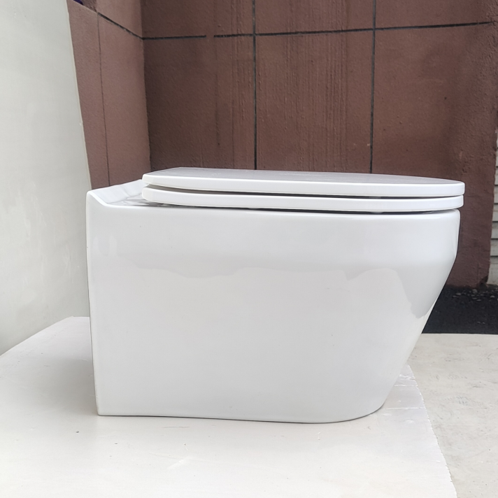 Wholesale Tornado Toilet WC Gravity Flush Sanitary Ware Wall Hung Toilet Bowl Ceramic Round Inodoro