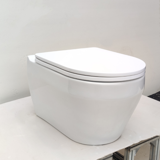 Wholesale Tornado Toilet WC Gravity Flush Sanitary Ware Wall Hung Toilet Bowl Ceramic Round Inodoro