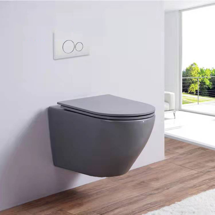 Cheapest Classic Wall Hung Toilet In Stock Fast Delivery Round Rimless Bathroom Toilet WC