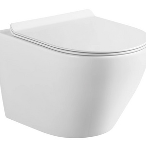 AIDI European Style Modern Bathroom Rimless Round Wall Hung Toilet