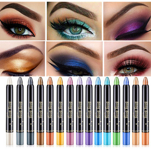 New Selling 15 Colors Colorful Makeup Pencil High Light Pearl Light Pen Eyeshadow Stick Glitter Weatproof Eyeshadow Makeup Stick