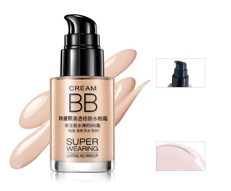 3 Colors Makeup Base BB Cream Long Lasting Face Natural Organic BB Cream Makeup Foundation