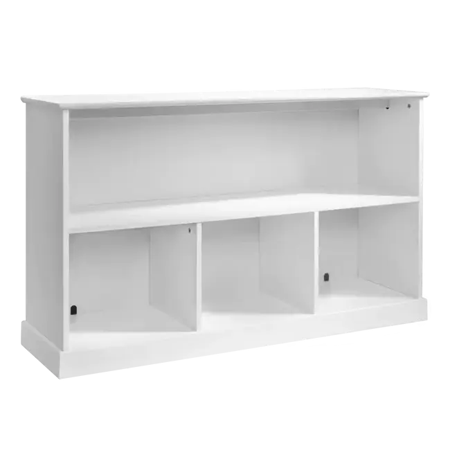 Wooden Bookcase 3 Cube Unit White Free Standing Storage Unit Home Partition Nordic Modern Multi Functional Storage Bookshelf